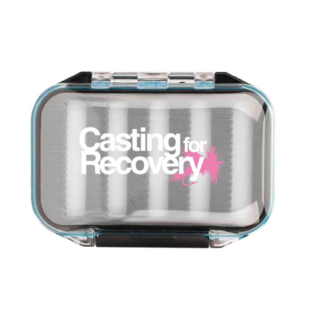 Fly Box with Casting for Recovery Logo